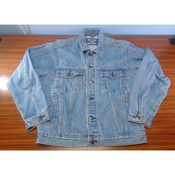 Vintage Hard Rock Cafe Jacket Mens Small Jean Denim Trucker Niagara Falls - Picture 5 of 9